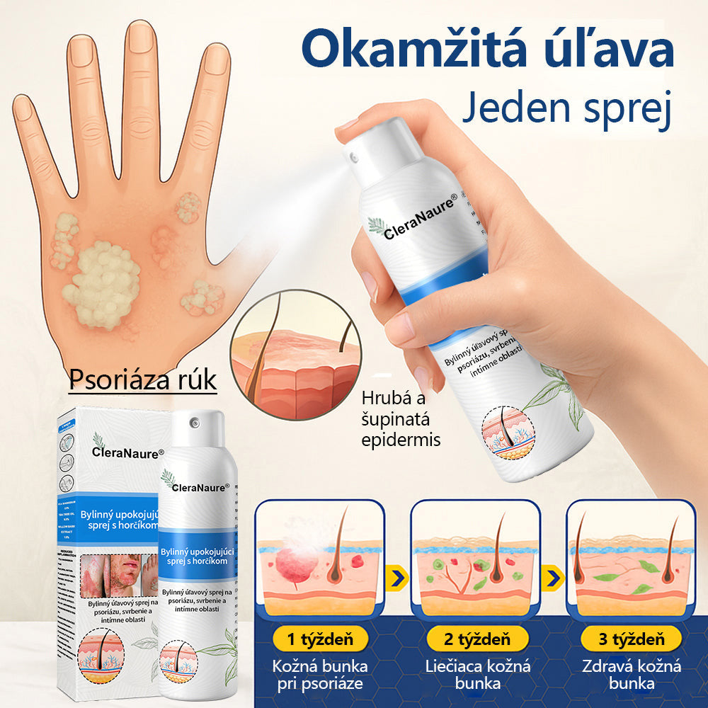 ClereNature® Magnesium Spray – Rýchla úľava pre svrbivú, červenú a citlivú pokožku (aj intímne oblasti)