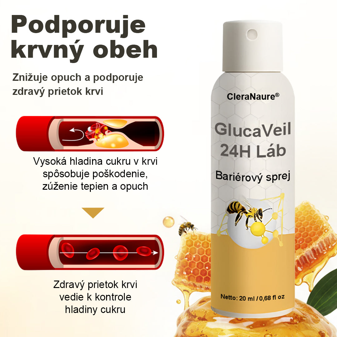 CleraNaure® GlucaVeil 24H Спрей за защита на краката