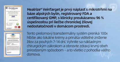 💙Healrize® VeinTarget mikrojihlová náplasť