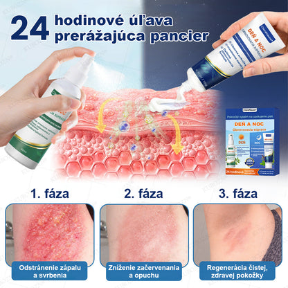 🥇CleraNaure® Ekzémový deň a noc regeneračný systém – 100% bezsteroidné duo na intenzívne svrbenie, začervenanie a porušenú pokožku (akcia)