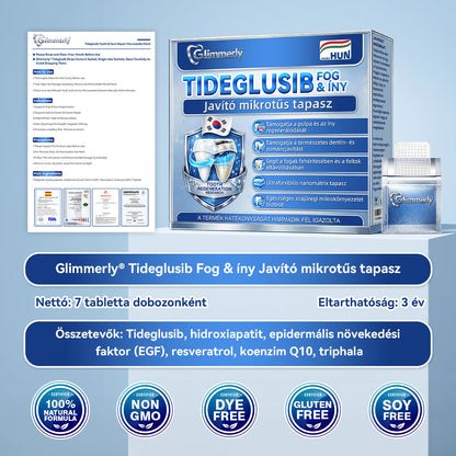 🦷 CleraNaure® Tideglusib Zubná a ďasnová opravná mikronáplasť | Pokročilé mikropásiky aktivujúce kmeňové bunky (obnovuje zubnú sklovinu a dentín • posilňuje ďasná • odstraňuje zubný kameň a zápach • zastavuje citlivosť zubov) 3.0