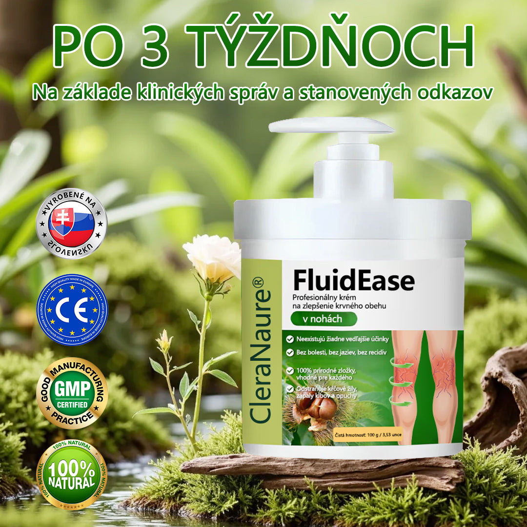 ✨Povedzte zbohom opuchnutým, boľavým nohám – CleraNaure® FluidEase Profesionálny krém na zlepšenie krvného obehu v nohách prináša skutočnú úľavu! ✨🦵