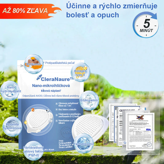 CieraNaure® kĺbová náplasť s nano-ihličkami