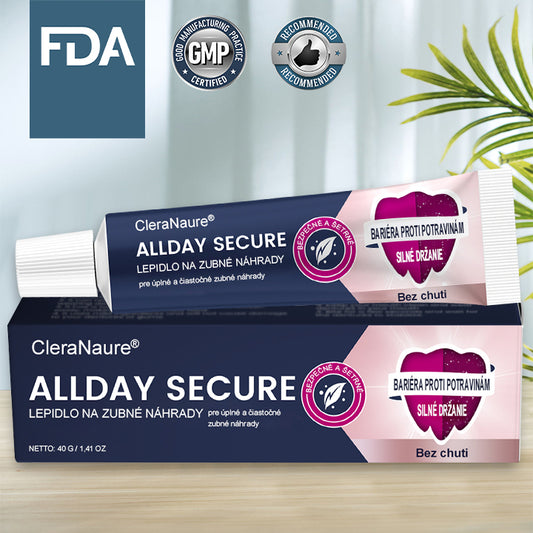 CleraNaure® AllDay Secure - Fixačný Prostriedok pre Zubné Náhrady