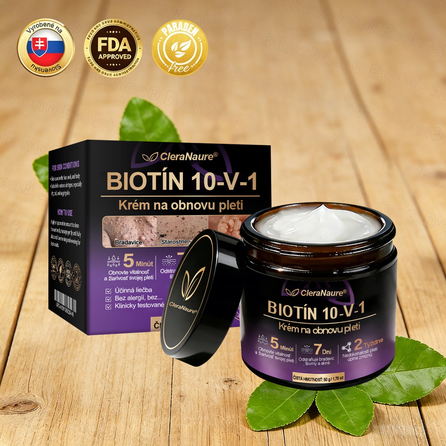 🥇CleraNaure® Biotin 10-v-1 Kožný Regeneračný Krém
