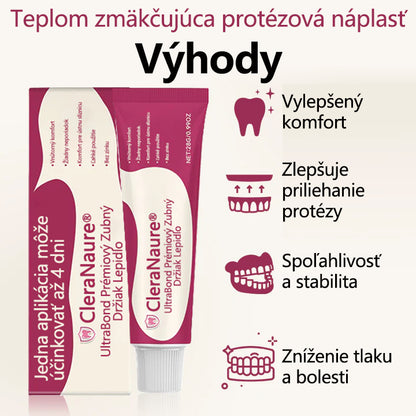 🦷CleraNaure® UltraBond Prémium Fixačný Krém na Zubné Náhrady