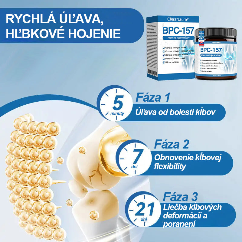 🥇 Posledný deň akcie 80% ZĽAVA | 🇸🇰 CleraNature® BPC-157 Krém na hojenie kĺbov 🦴 Lieči artritídu, neuropatiu, reumatizmus, športové zranenia a ďalšie