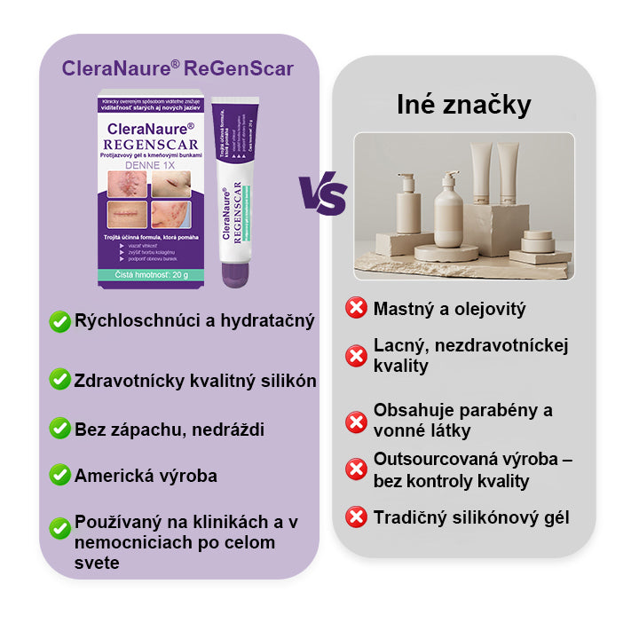 CleraNaure® ReGenScar – gél s kmeňovými bunkami na jazvy