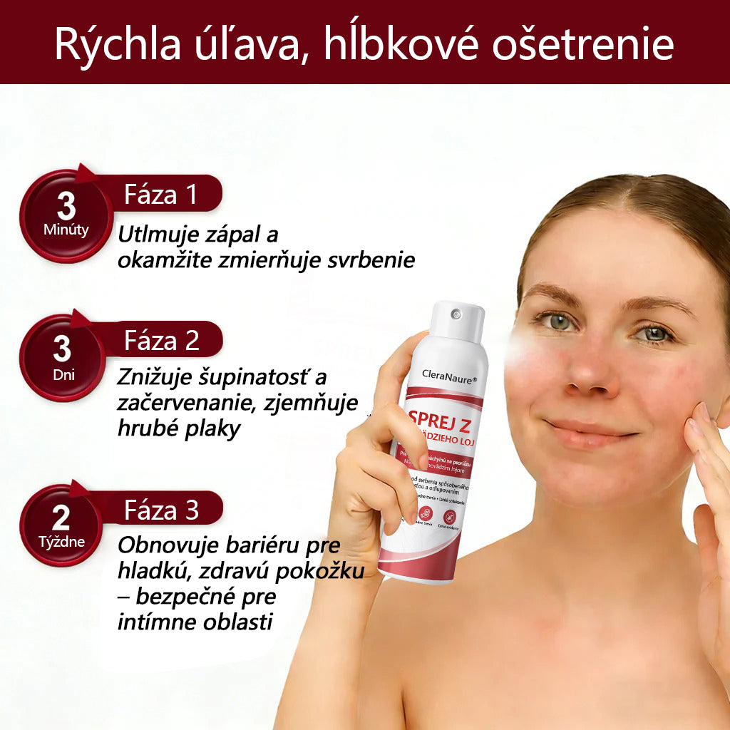 🥇CleraNature® Beef Tallow Spray na svrbiacu, olupujúcu pokožku pri psoriáze🥇
