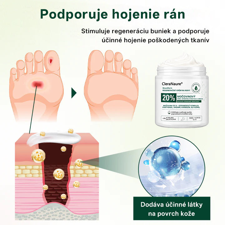 CleraNaure®GlucoDerm Regeneračný krém na nohy