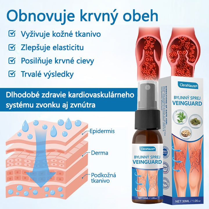CleraNaure® VenGuard - Bylinný sprej na kŕčové žily