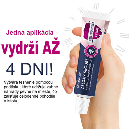 CleraNaure® AllDay Secure - Fixačný Prostriedok pre Zubné Náhrady