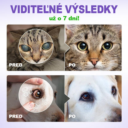 CleraNature® PetPro Kvapky na Oči pre Domáce Zvieratá