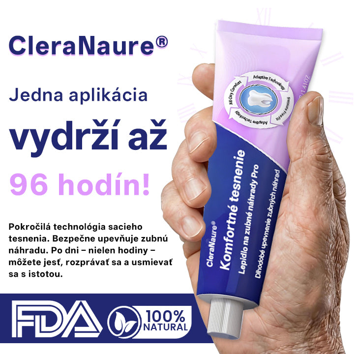 💎CleraNaure® Comfort Seal Pro – lepidlo na zubné náhrady, ktoré drží💎