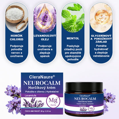 🥇CleraNaure® NeuroCalm – Horčíkový krém na upokojenie nervov