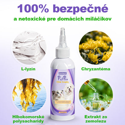 CleraNature® PetPro Kvapky na Oči pre Domáce Zvieratá