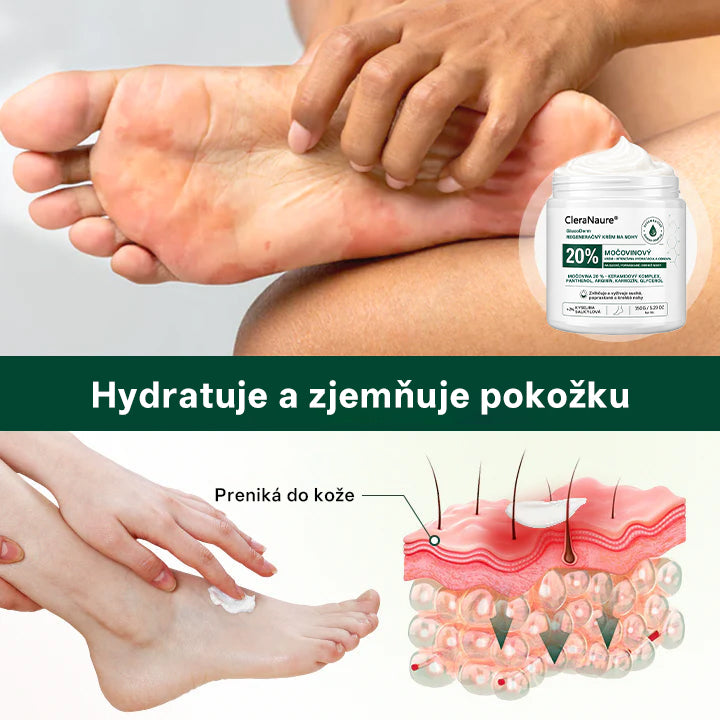 CleraNaure®GlucoDerm Regeneračný krém na nohy