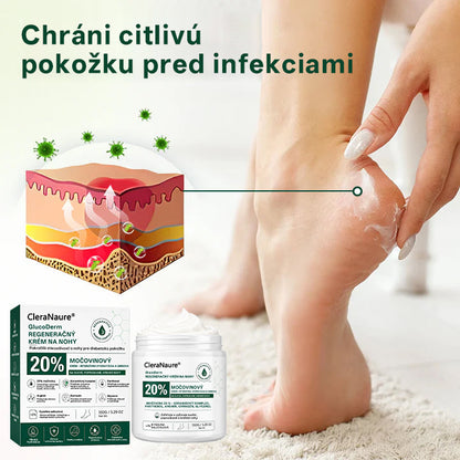 CleraNaure®GlucoDerm Regeneračný krém na nohy