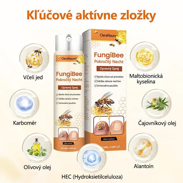 CleraNature® FungiBee Pokročilý sprej na opravu nechtov