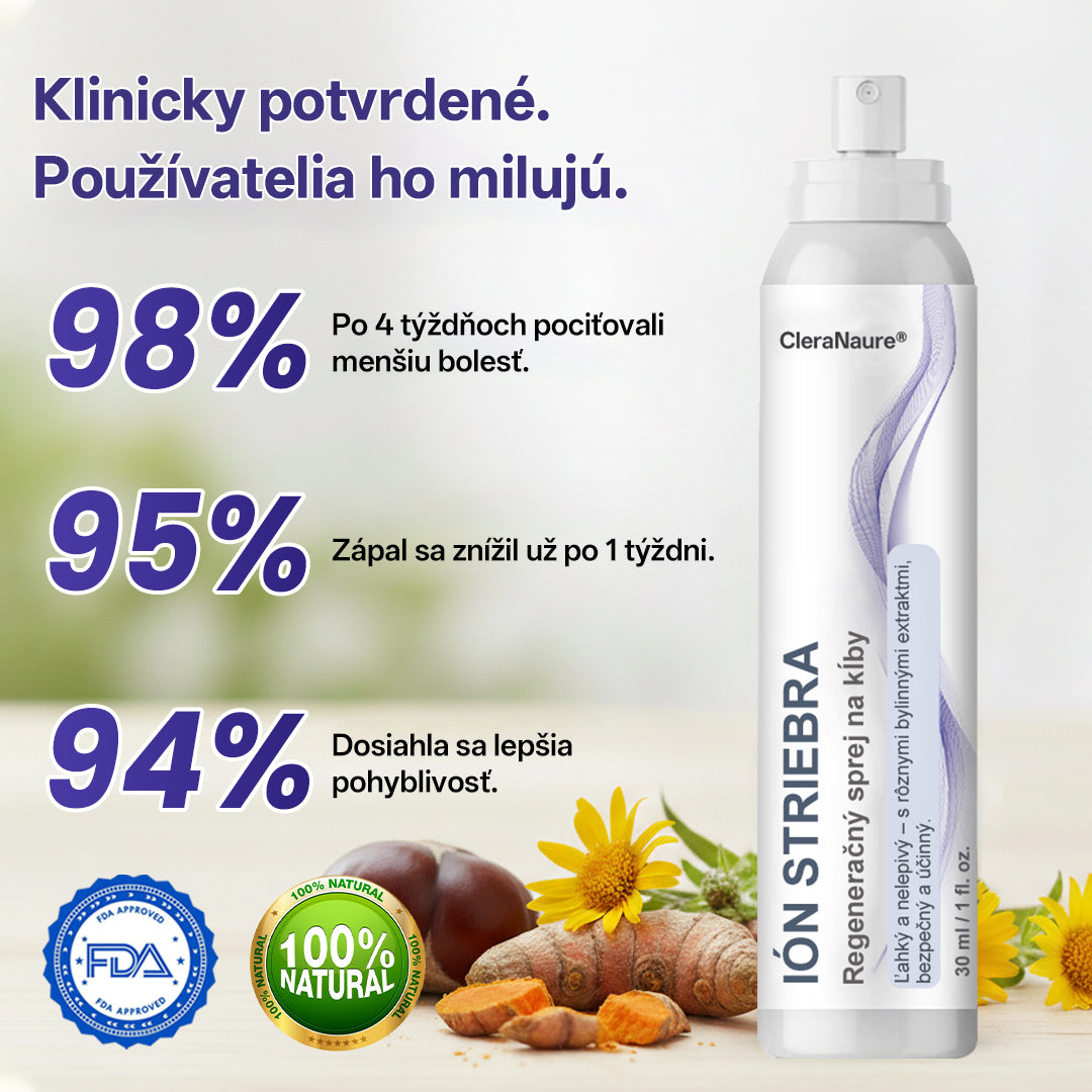 CleraNature® Strieborný iontový sprej na kĺby💕💕