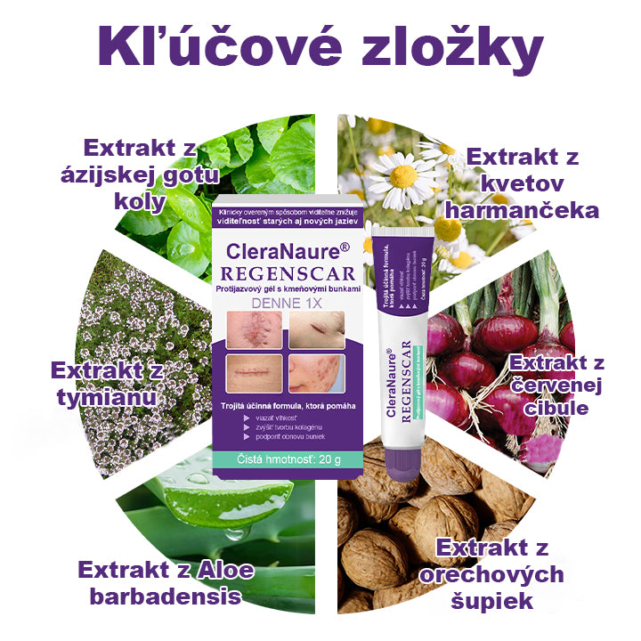 CleraNaure® ReGenScar – gél s kmeňovými bunkami na jazvy