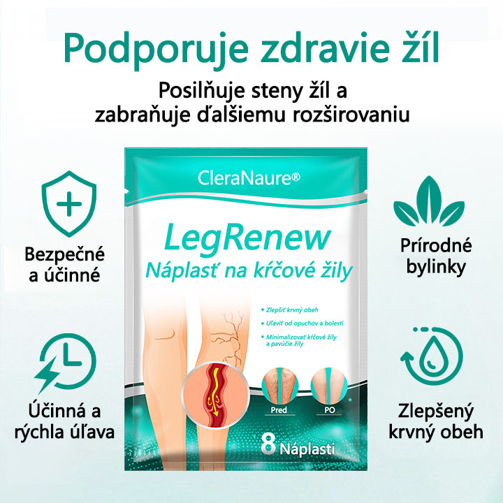 🛡️CleraNature® LegRenew Náplasti na kŕčové žily
