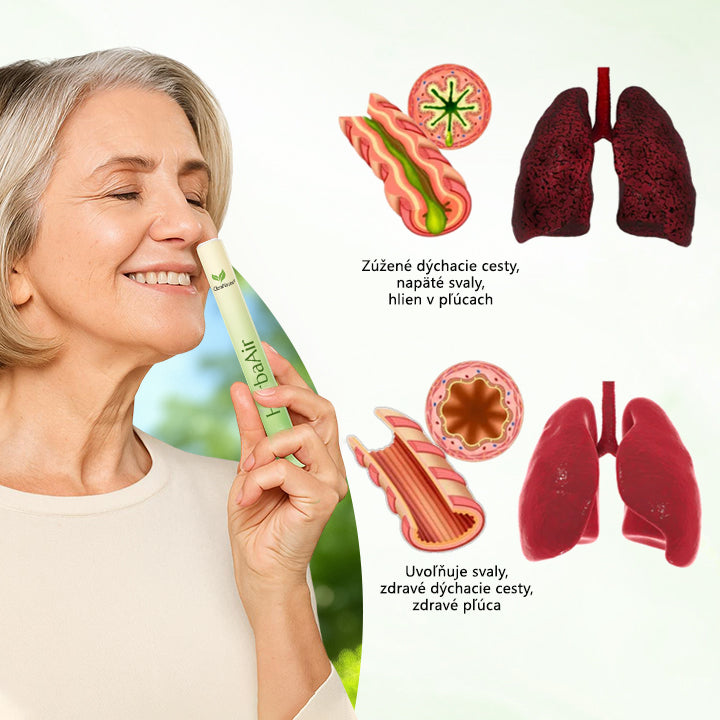 ✅✅CleraNature® HerbaAir – Čistič pľúc s divozelom